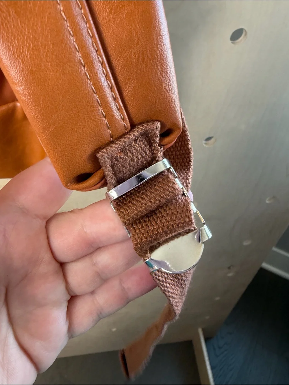 Anello Designed in Japan Smooth Leather Backpack Laptop Storage